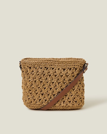 Accessorize Raffia Cross-Body Bag