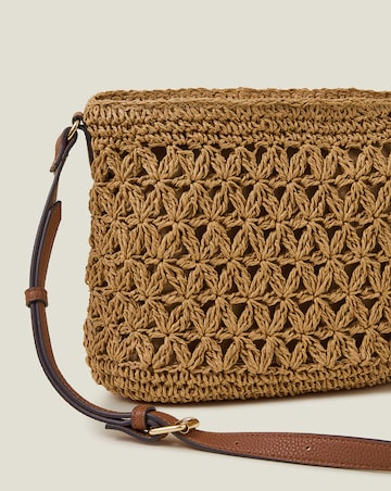 Accessorize Raffia Cross-Body Bag