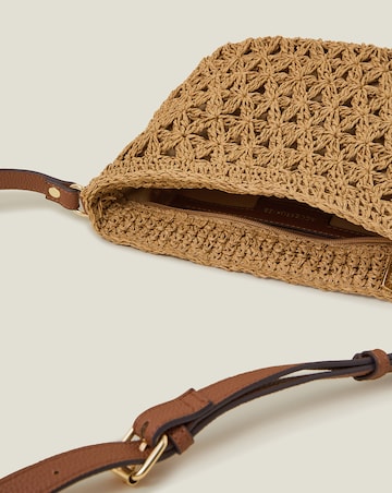 Accessorize Raffia Cross-Body Bag