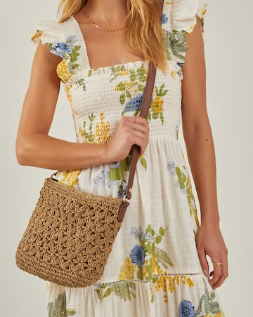 Accessorize Raffia Cross-Body Bag