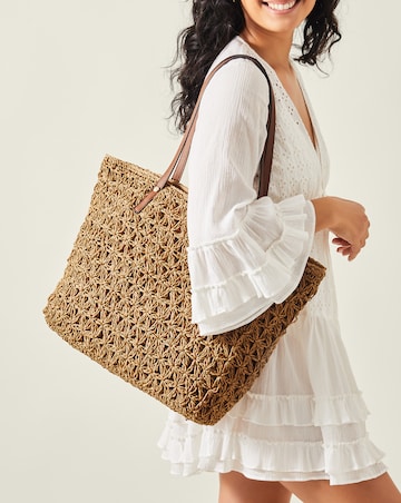 Accessorize Raffia Tote Bag