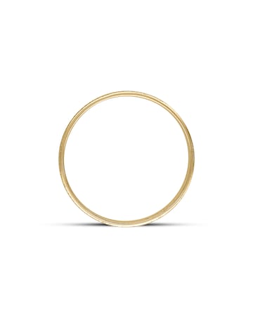 9 Carat Yellow Gold 2 tone Sparkle 4mm Wedding Ring