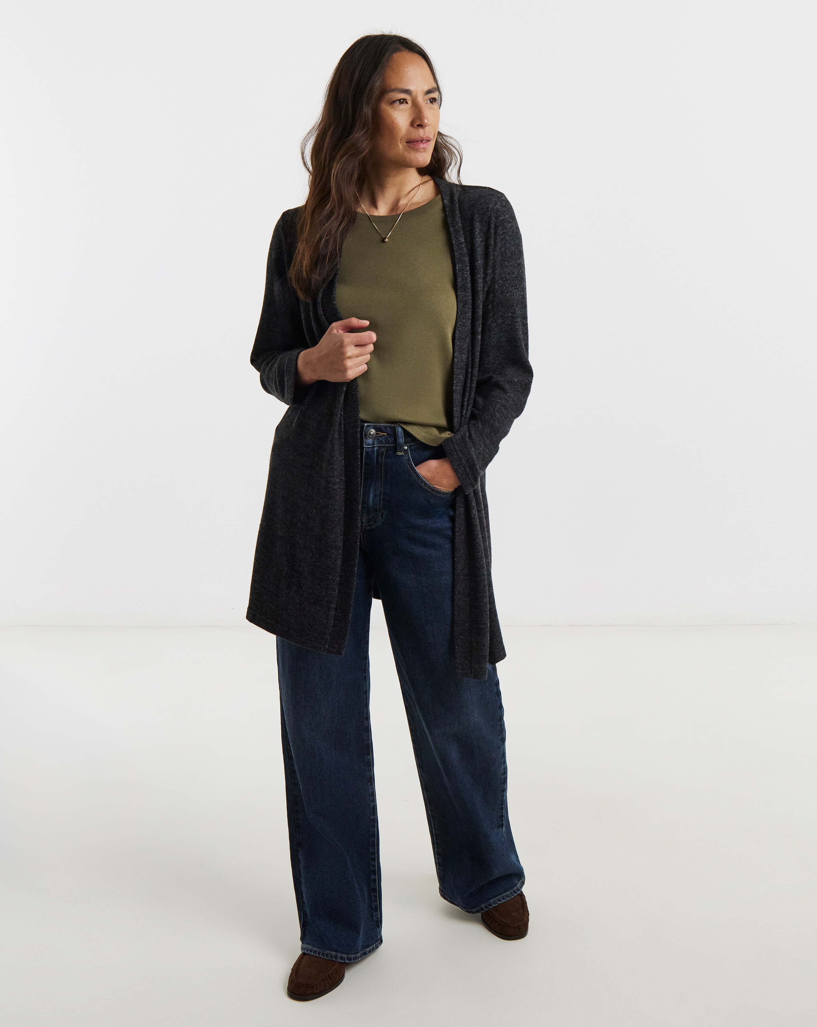 Soft Touch Ribbed Cardigan