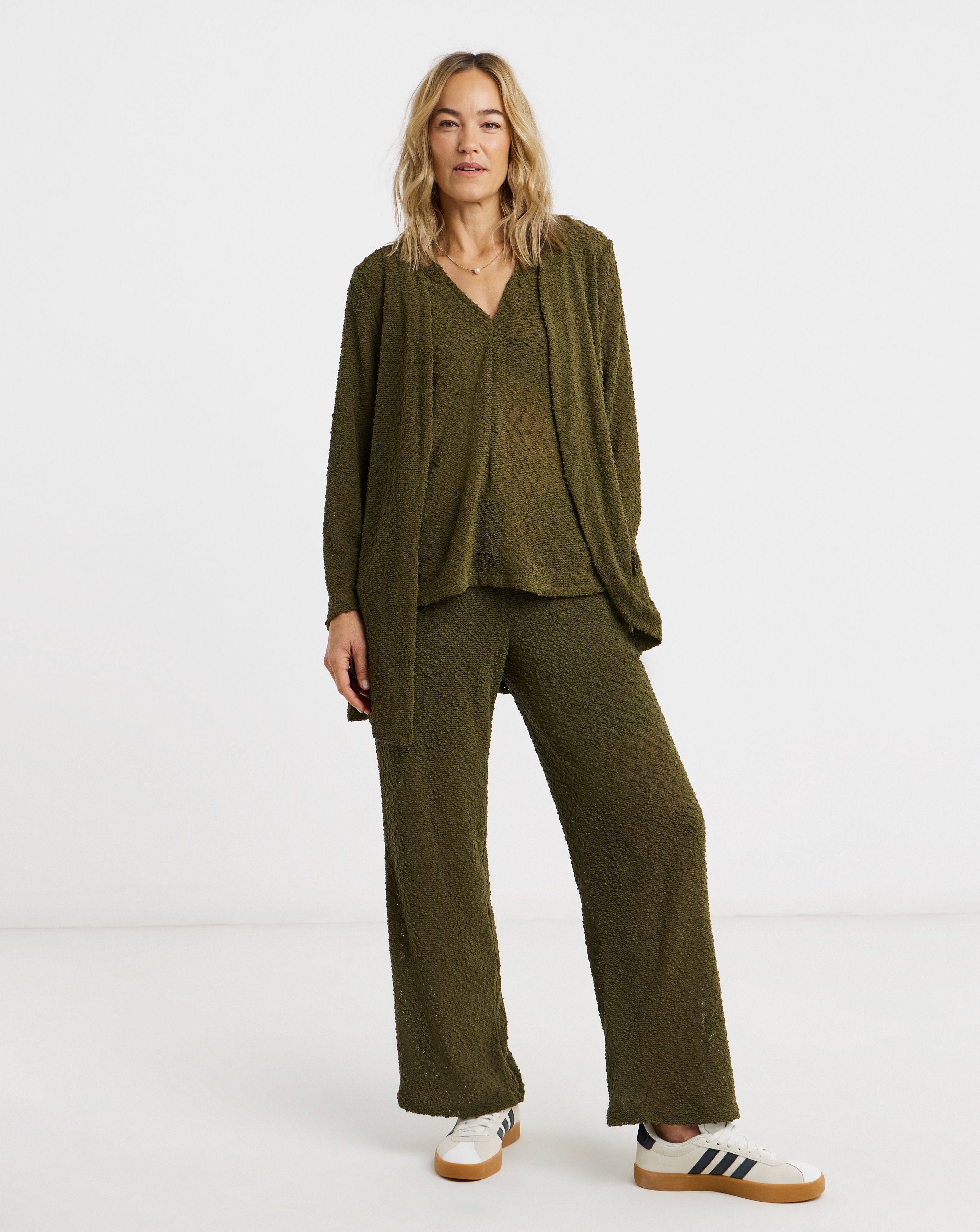 New In - Boucle Wide Leg Jogger
