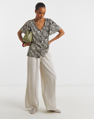 Button Front Angel Sleeve Top