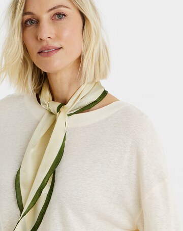 Boat Neck Boxy Linen Top