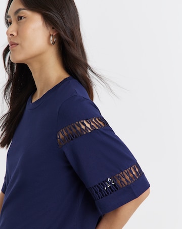 Ladder Insert Short Sleeve T-Shirt