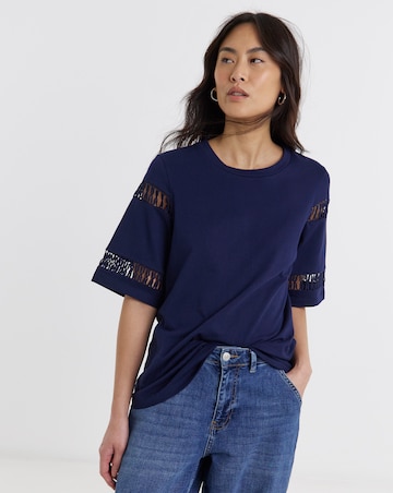 Ladder Insert Short Sleeve T-Shirt