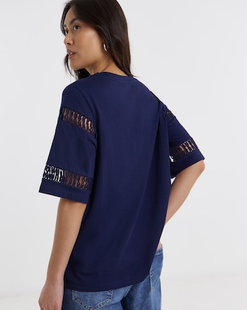 Ladder Insert Short Sleeve T-Shirt