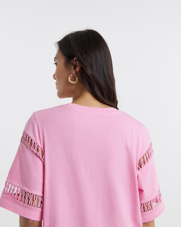 Ladder Insert Short Sleeve T-Shirt