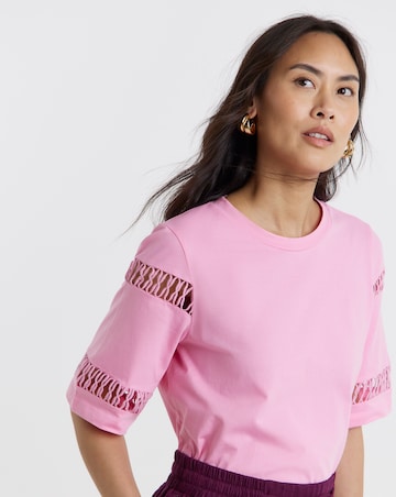 Ladder Insert Short Sleeve T-Shirt