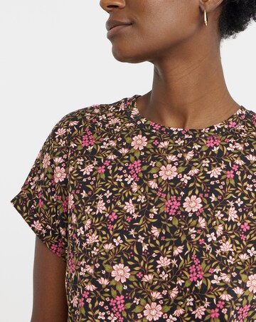 2 Pack Short Sleeve Curved Hem Longline top