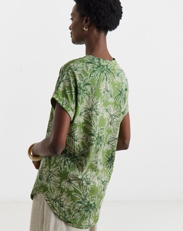 2 Pack Short Sleeve Curved Hem Longline top