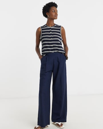 Crochet Sleeveless Button Through Top