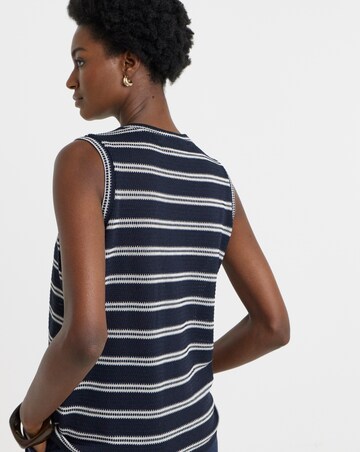 Crochet Sleeveless Button Through Top