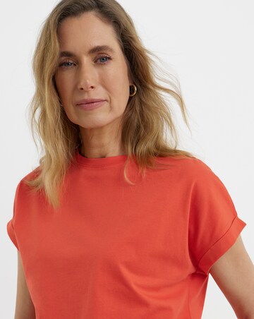 The Longline Short Sleeve Curved Hem Top