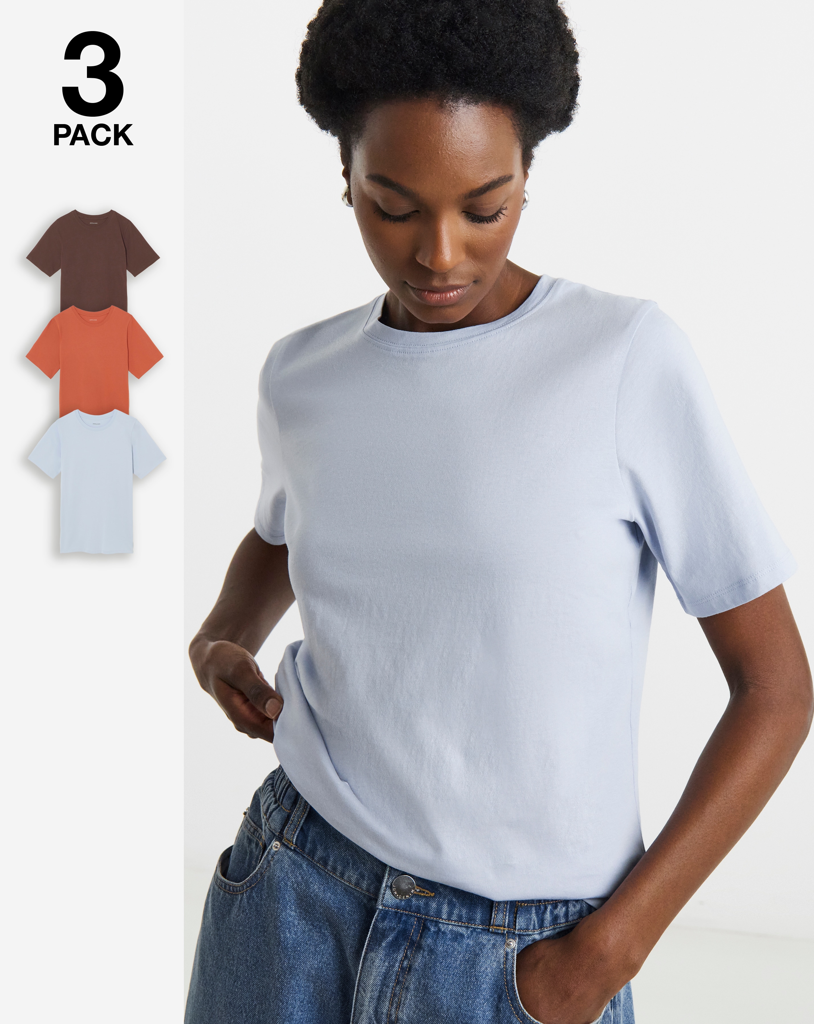 New In - 3 Pack Crew Neck T-Shirt