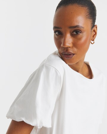 Boxy Bubble Hem Top