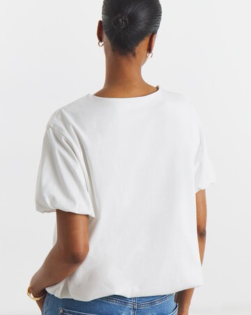 Boxy Bubble Hem Top