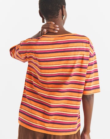 STRIPE RAGLAN BOXY TEE