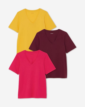 3 Pack V Neck T-Shirts