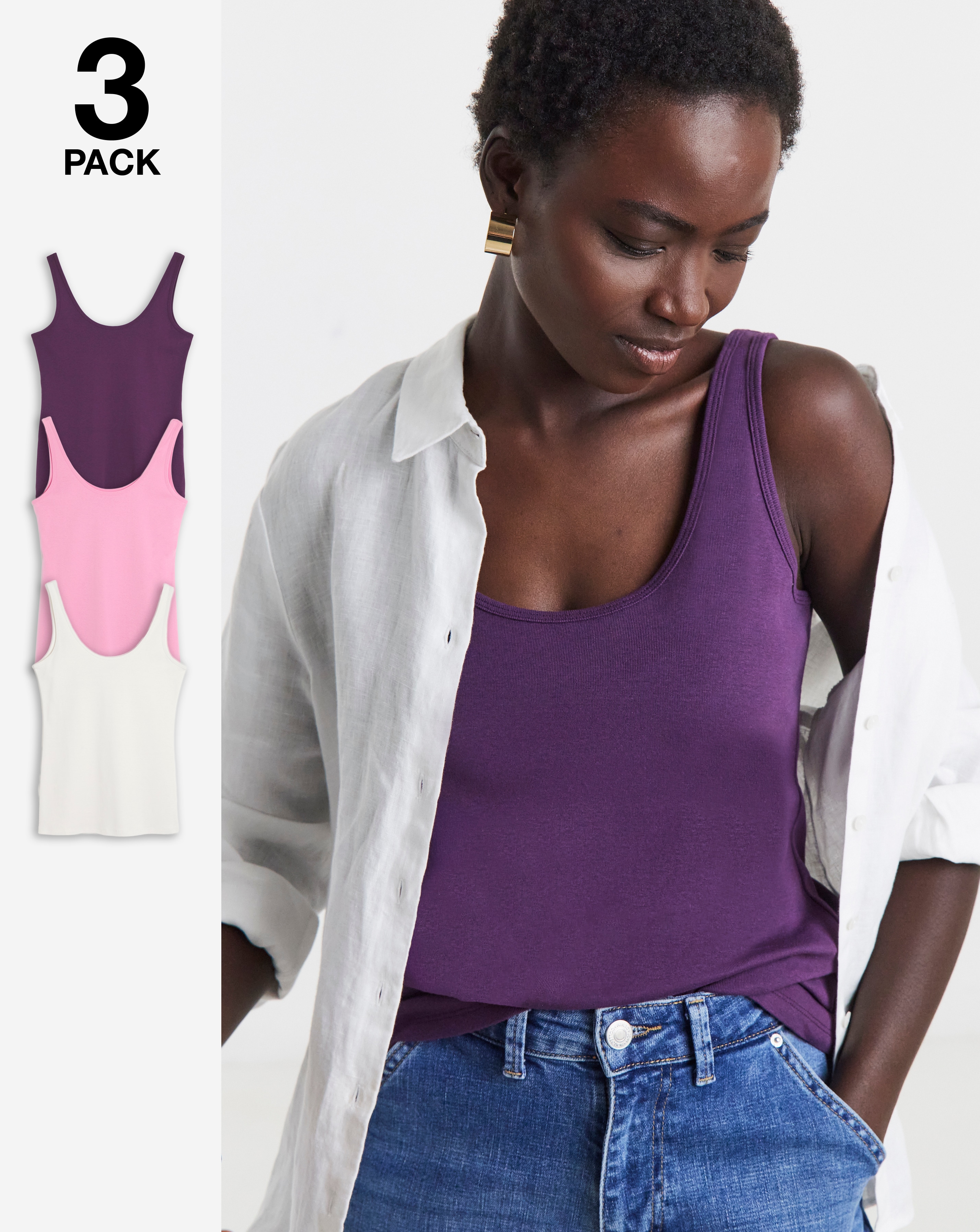 3 Pack Vests