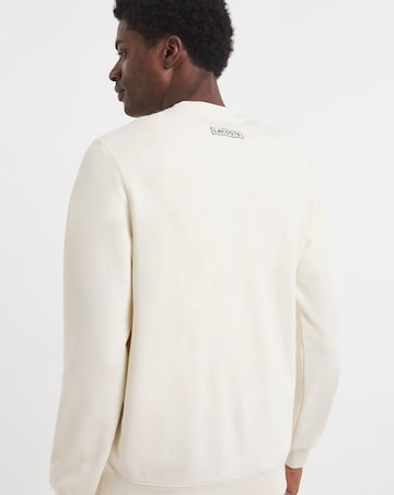 Lacoste Tennis Logo Crew Sweat - Off White