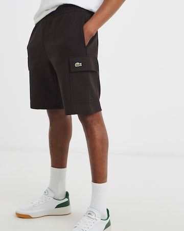 Lacoste Cargo Sweat Shorts - Brown