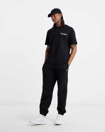 Lacoste Short Sleeve Back Graphic T-Shirt - Black