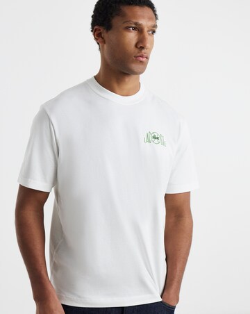 Lacoste Short Sleeve Back Graphic T-Shirt - White