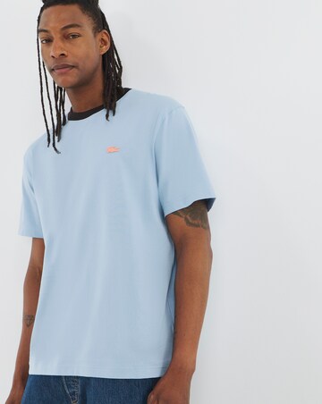Lacoste Short Sleeve Ringer T-Shirt - Light Blue