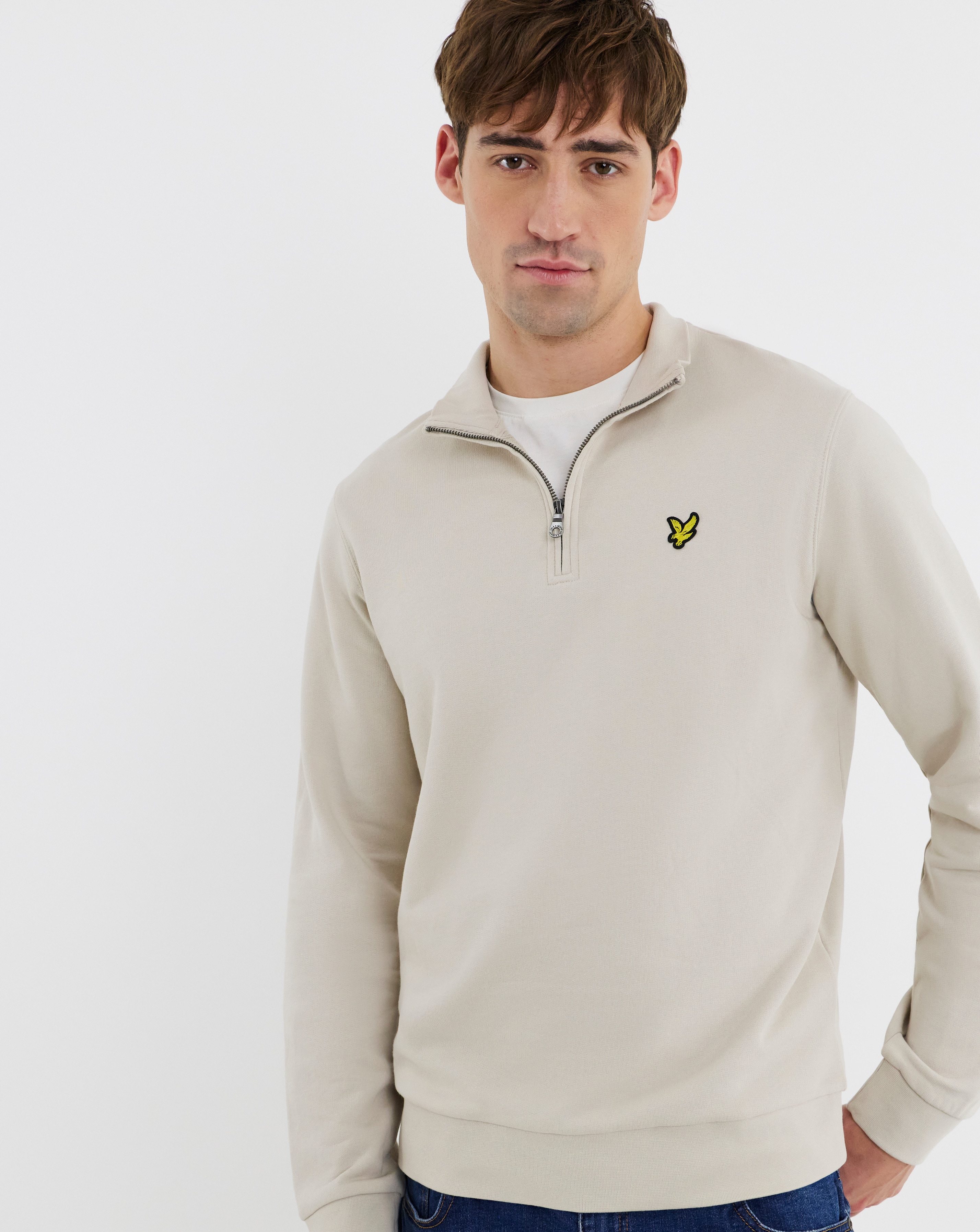 New In - Lyle & Scott Loopback Quarter Zip Sweat