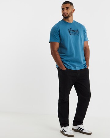 Levi's Short Sleeve Mountain Graphic T-Shirt - Blue