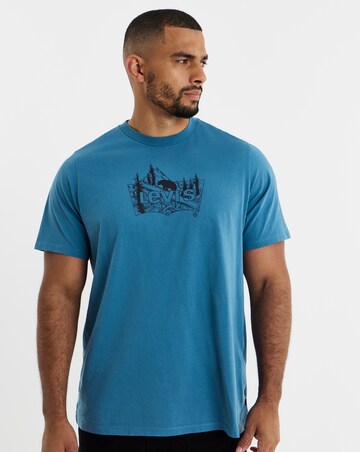 Levi's Short Sleeve Mountain Graphic T-Shirt - Blue