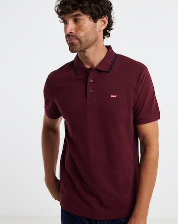 Levi's Short Sleeve Tipped Polo - Port