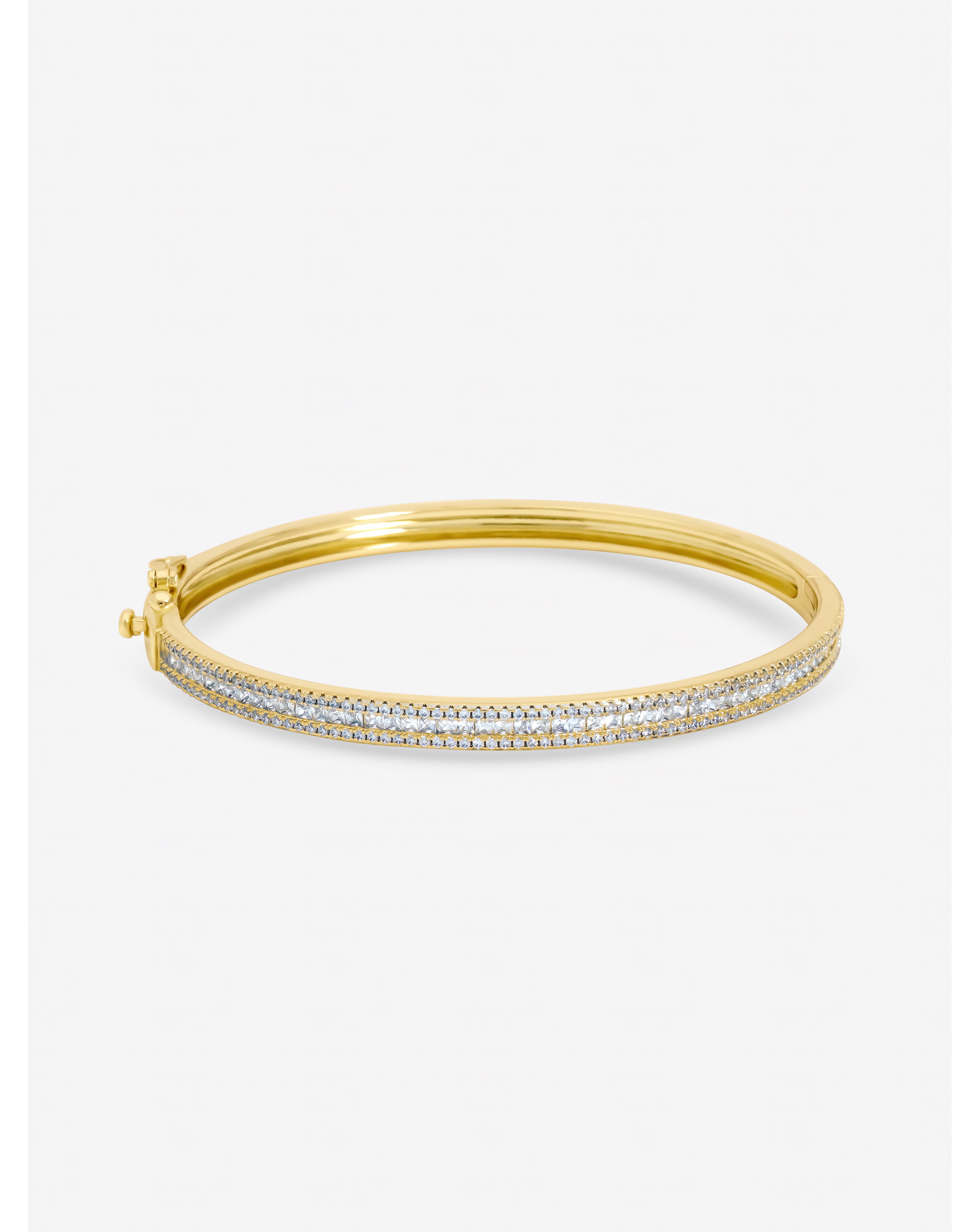 Gold Plated Cubic Zirconia Bangle