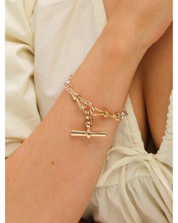 Inicio Two Tone T-Bar Bracelet - Gift Pouch