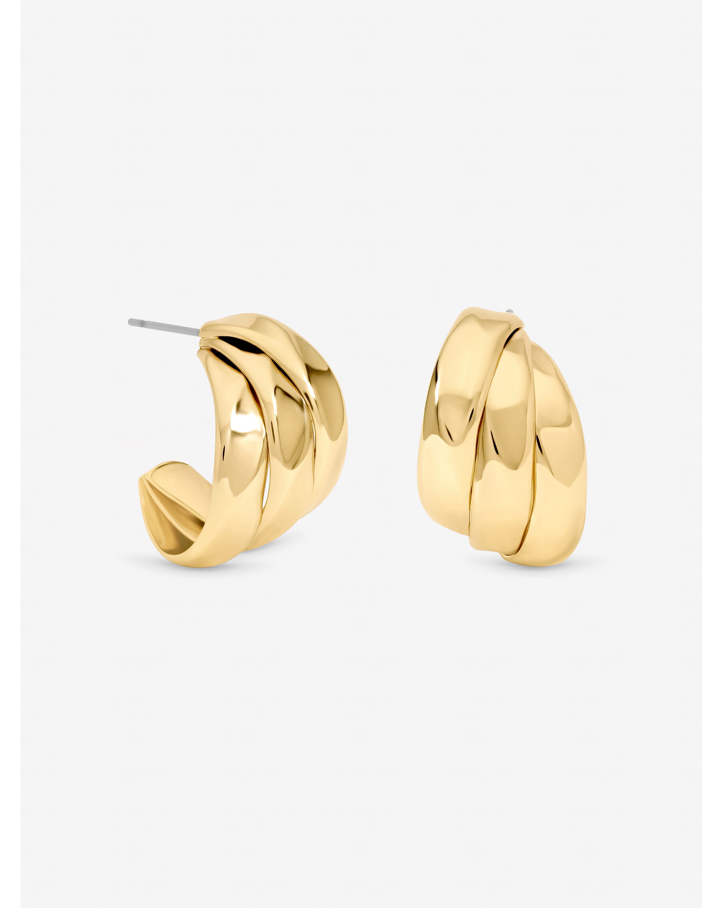 Gold Plated Multirow Molten Hoops