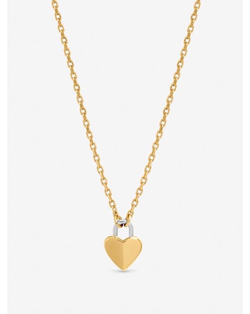 Inicio Two Tone Heart Pendant - Gift Pouch