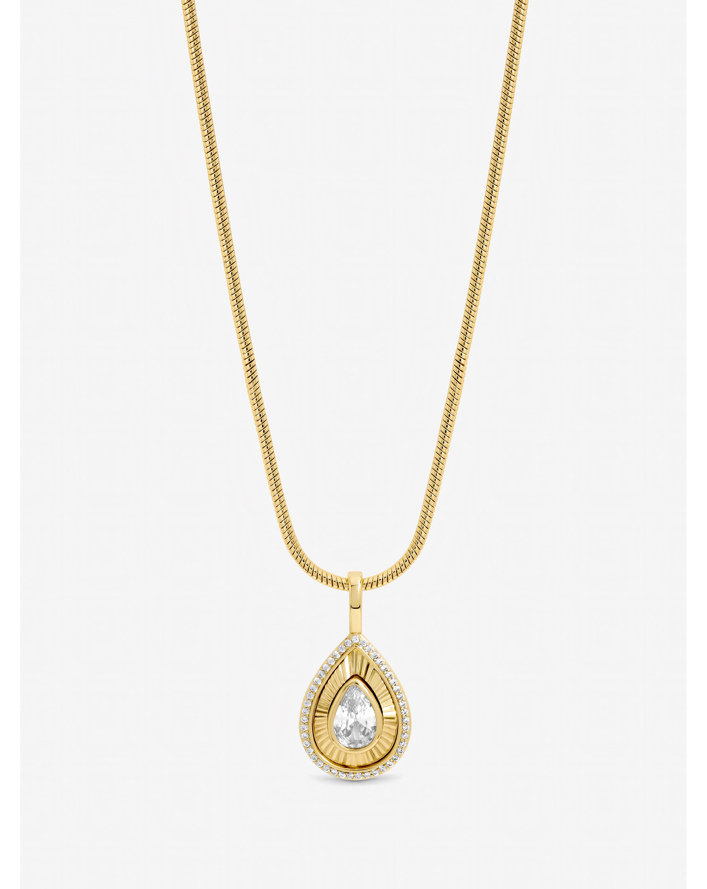 Gold Plated Peardrop Pendant
