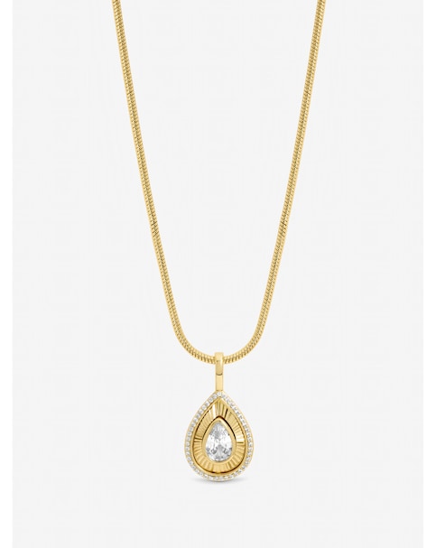 Gold Plated Peardrop Pendant