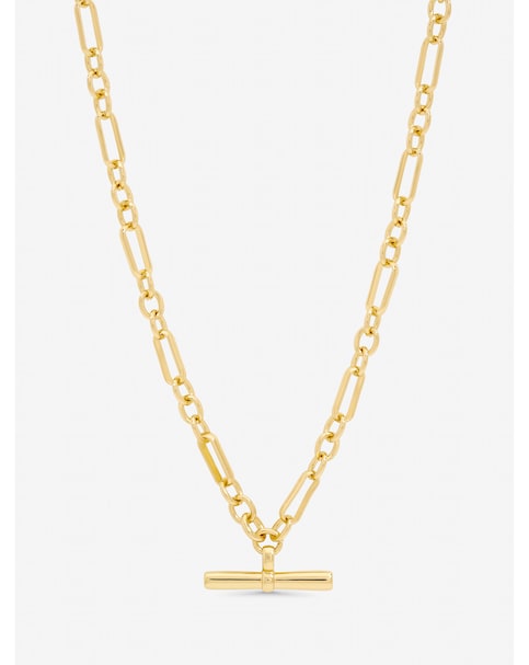 Jon Richard Gold Plated Luxe T-Bar Necklace