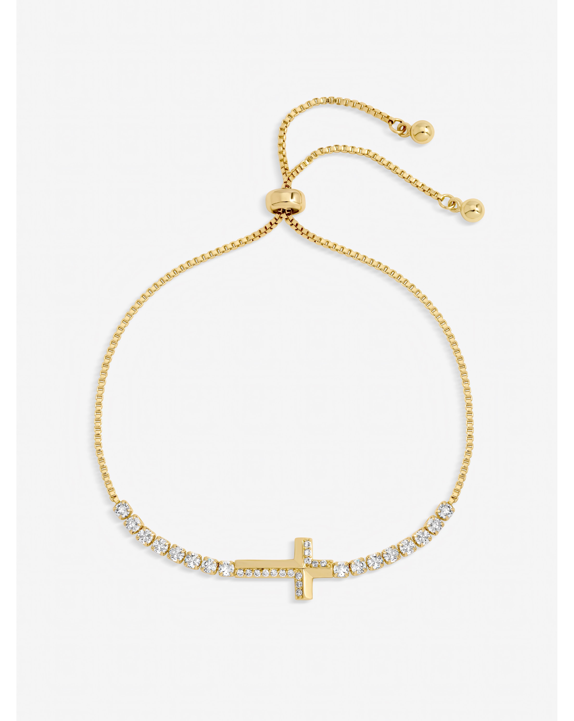 Silver Crystal Infinity Toggle Bracelet