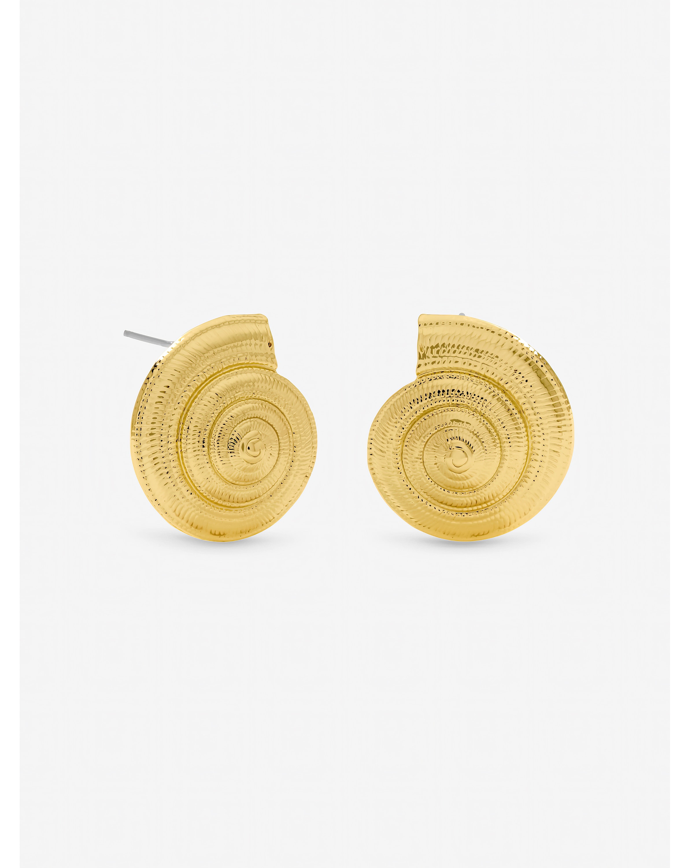 Gold Plated Statement Shell Earrings
