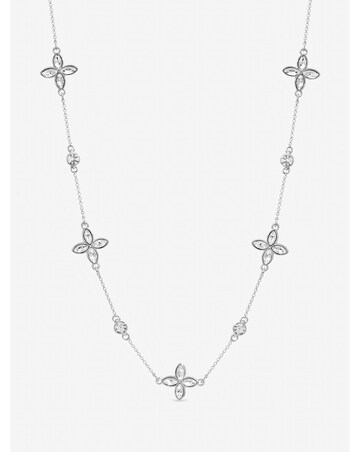 Jon Richard Silver Plated and Crystal Clover Allway