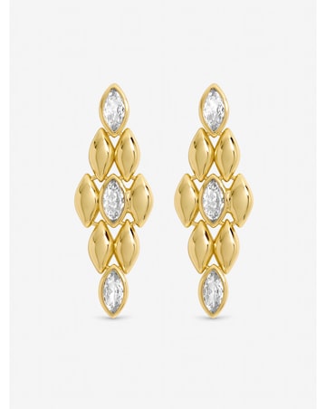 Jon Richard Gold Plated and Crystal Earrings