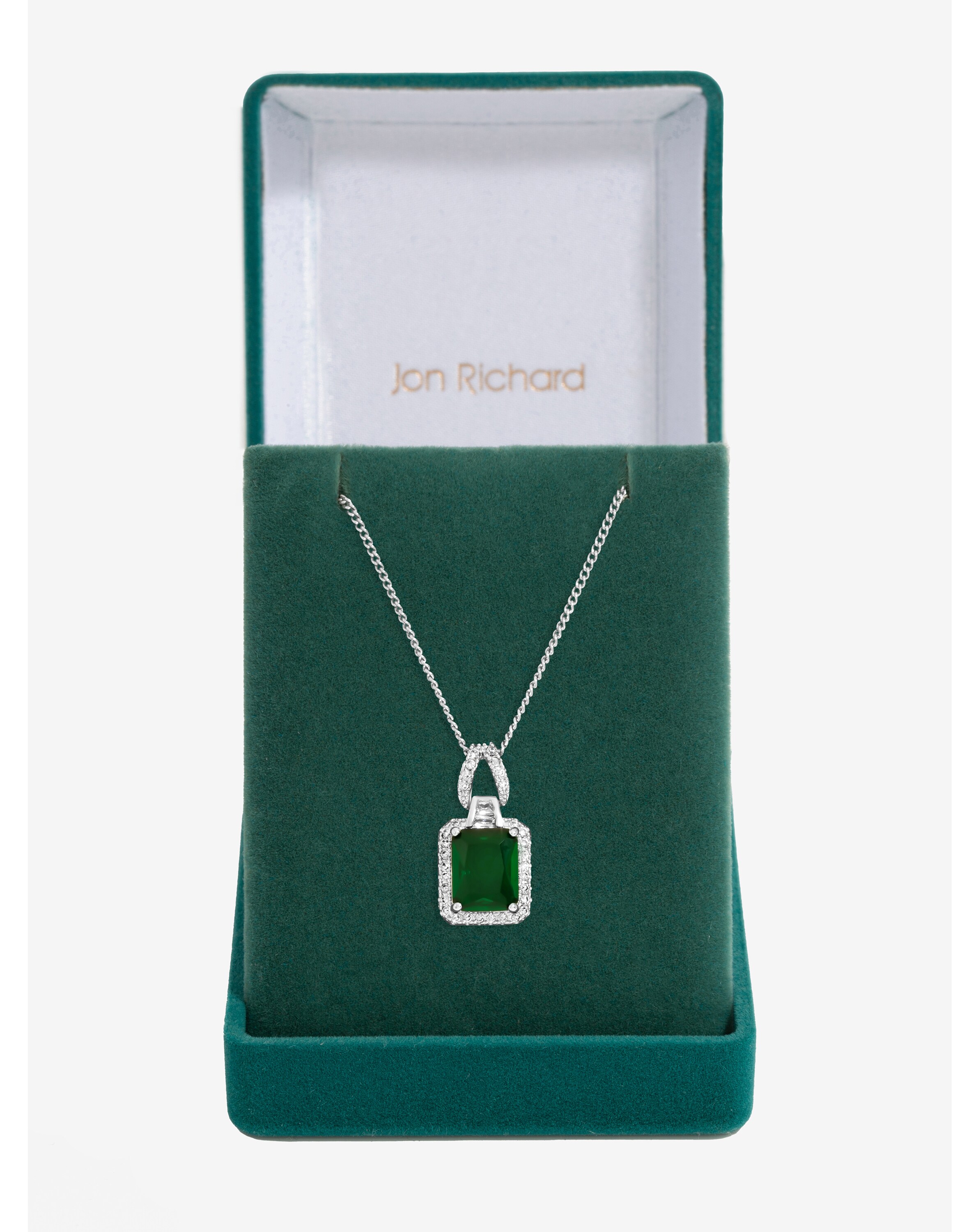 CZ Emerald Perfume Bottle Pendant