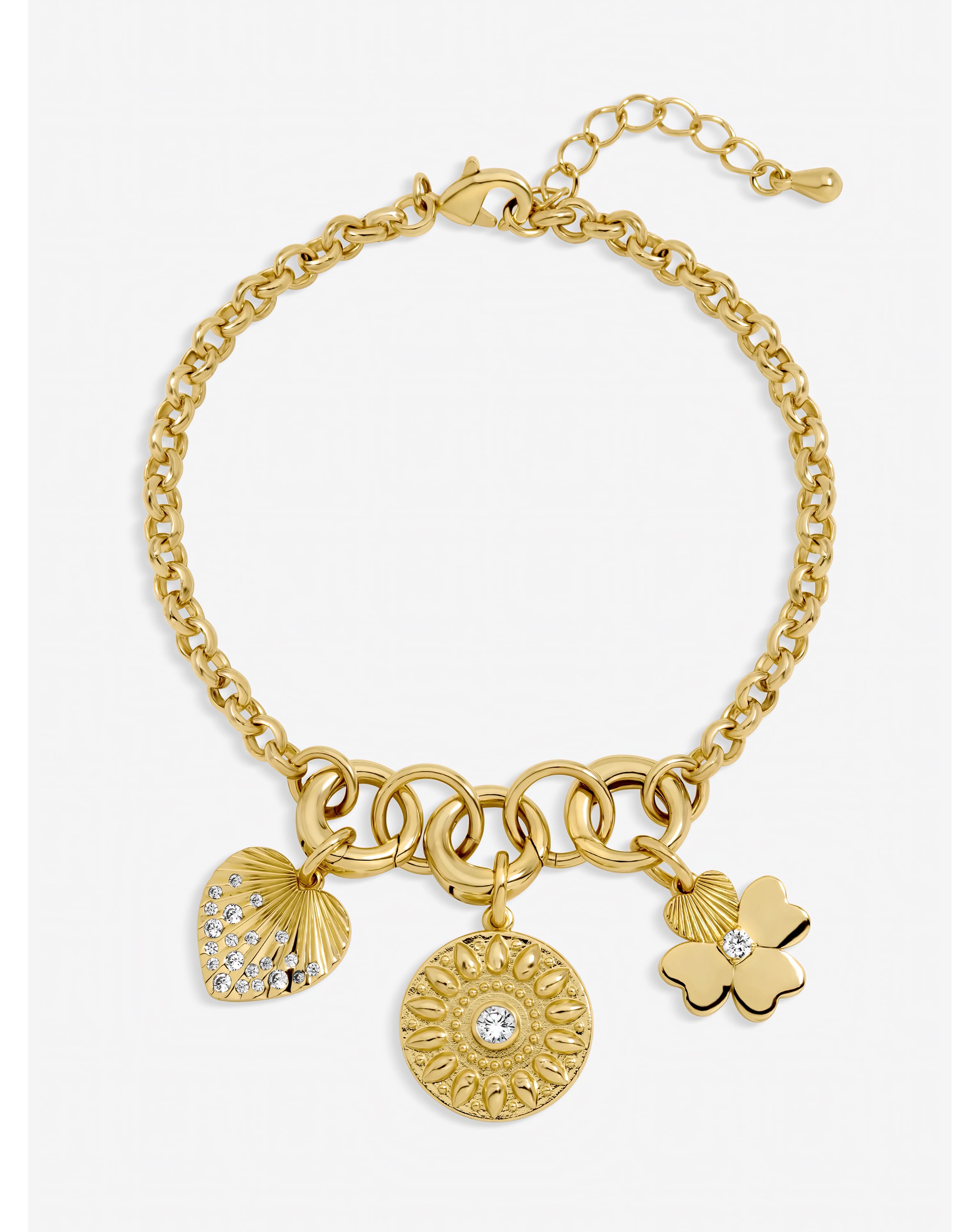 Gold Plated Multi Charm Bracelet