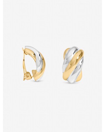 Jon Richard Two Tone Clip Earrings