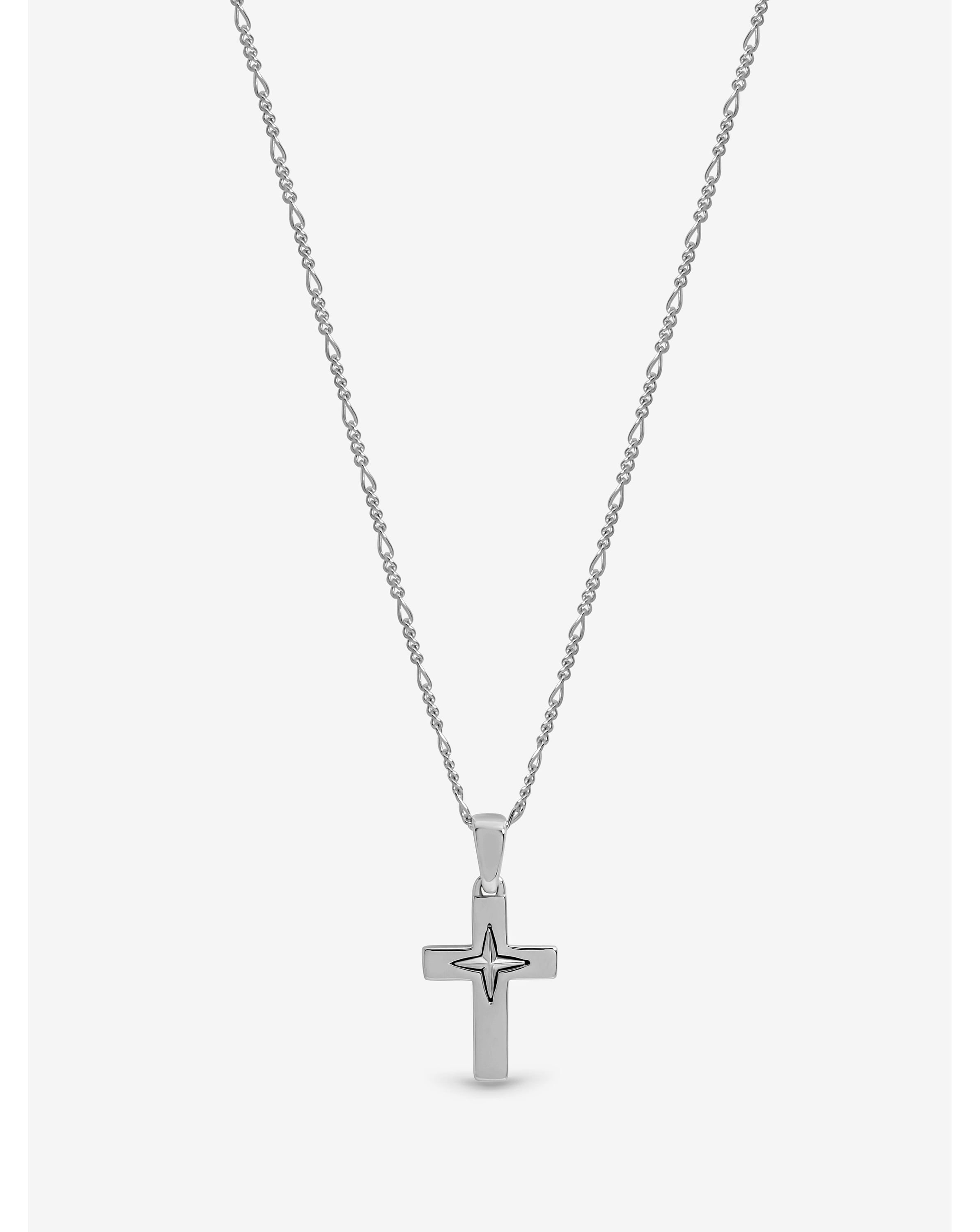 Sterling Silver Plated Cross Pendant